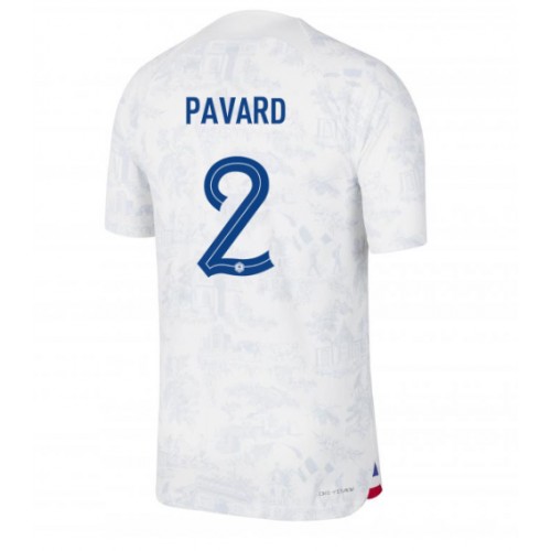 Frankrig Benjamin Pavard #2 Replika Udebanetrøje VM 2022 Kortærmet